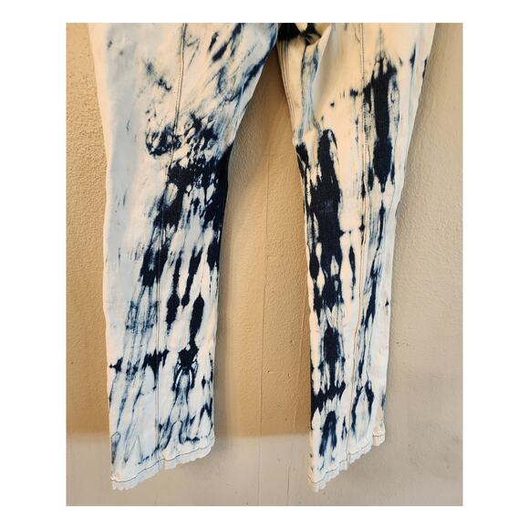 XX by Mexx Y2K Low Rise Tie Dye Cargo Denim Wide Leg Women's Jeans SZ 2 - Picture 4 of 11
